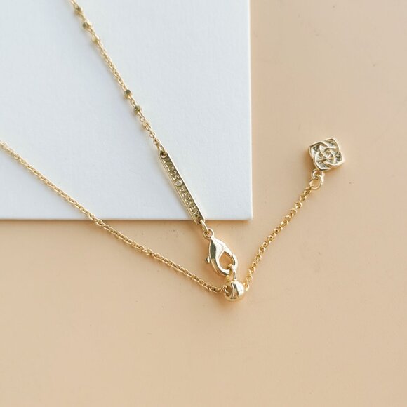 Kendra Scott Piper Collection. Gold Blue Lapis Necklace - Picture 4 of 4